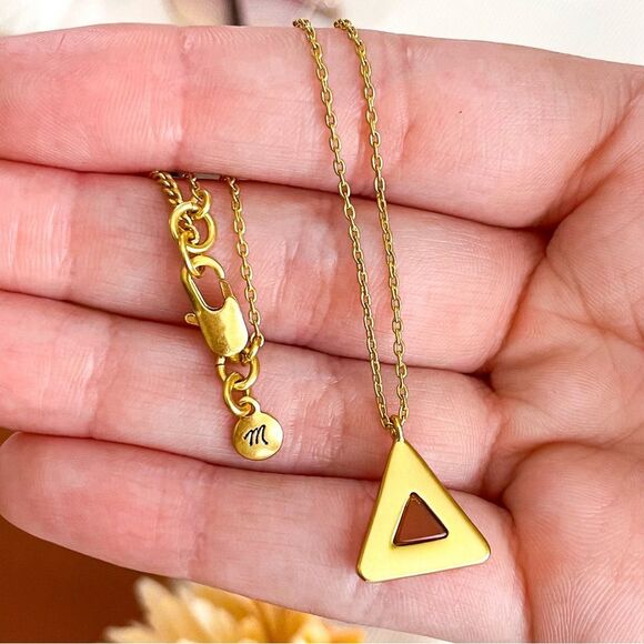 Madewell triangle necklace. - Picture 2 of 10
